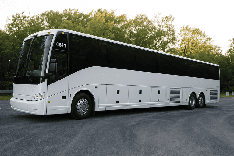 exterior of Charter Bus Rental Rio Rancho coach bus