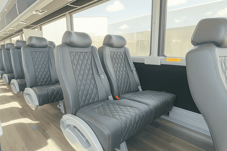 interior of Charter Bus Rental Rio Rancho charter bus